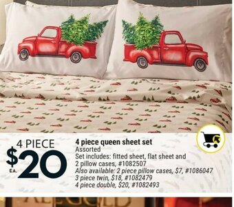Giant Tiger 4 Piece Queen Sheet Set offer