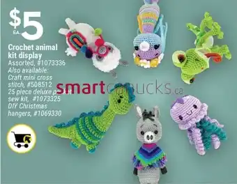Giant Tiger Crochet Animal Kit Display offer