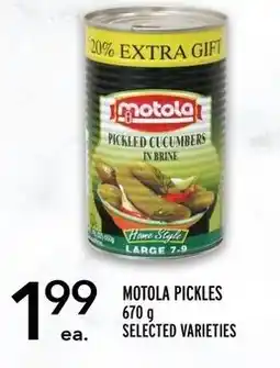 Metro Motola pickles offer
