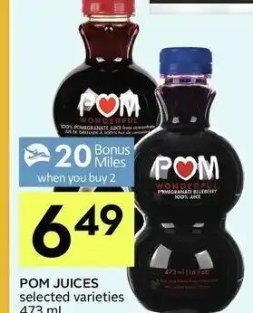 IGA Pom Juices offer