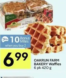 IGA Oakrun Farm Bakery Waffles offer