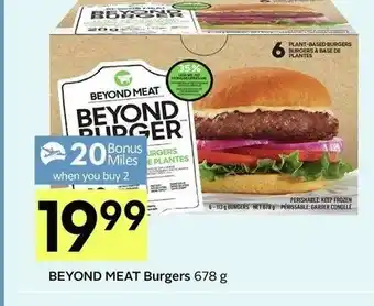 IGA Beyond Meat Burgers offer