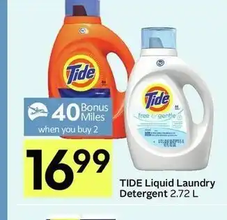 IGA Tide Liquid Laundry Detergent offer