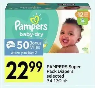 IGA Pampers Super Pack Diapers offer