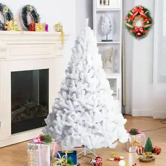 Walmart Costway 5Ft Artificial PVC Christmas Tree W/ Stand Xmas Holiday Decor White offer