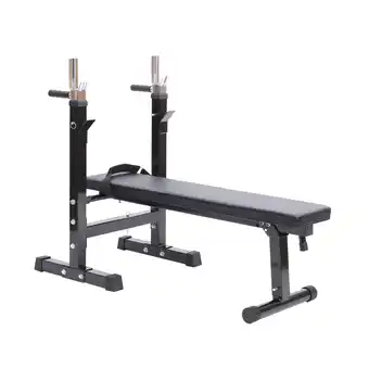 Walmart Soozier Adjustable Weight Bench Folding Lifting Stand with Flat Incline Fitness Bench Body Workout Strength Training Multi-St offer