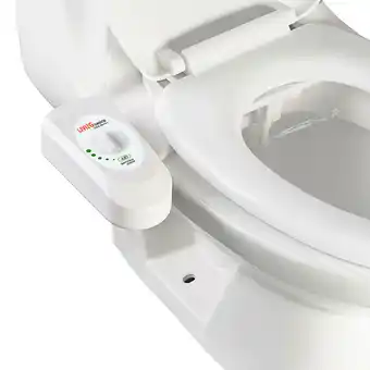 Walmart LIVINGbasics Bidet Fresh Water Spray Non-Electric Mechanical Bidet Toilet with retractable nozzles (For Curved Tank) offer