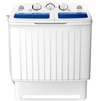 Walmart Portable Mini Compact Twin Tub Washing Machine Washer Spin Dryer 17.6lb offer