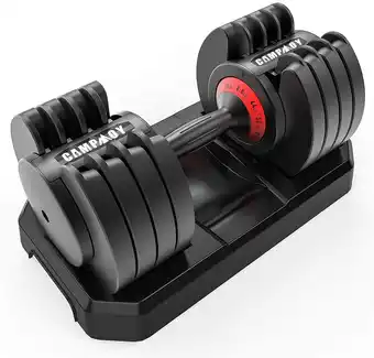 Walmart Famistar Adjustable Dumbbell 6.6-44 lbs Single Weight Dumbbell with Anti-Slip Metal Handle Extra Safe Lock System for Full Bo offer