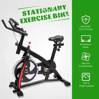 Walmart Melior Home Adjustable Stationary Exercise Bike for Home Gym Exercise and Cardio Training, Black offer