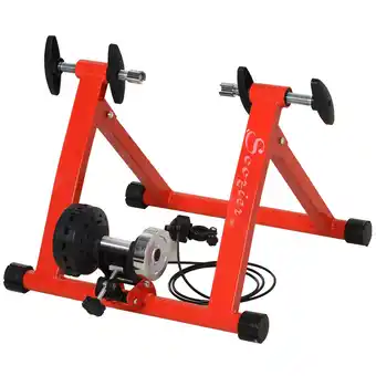 Walmart Soozier Indoor Bike Trainer Magnetic Exercise Fitness Bicycle Stand 5 Level Resistance- Red offer