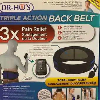 Walmart DR-HO’S Triple Action Back Belt TENS offer