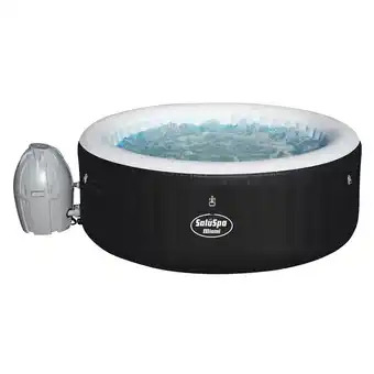 Walmart Bestway 54124 SaluSpa Portable 4-Person Round Inflatable Hot Tub Spa with Pump offer