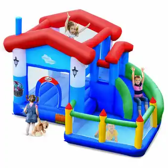 Walmart Topbuy Kids Inflatable Bounce House Jump Bouncer Slide Castle Ball Pit without Blower offer