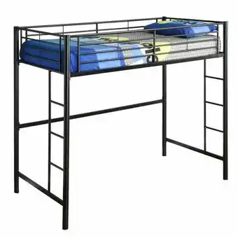Walmart Manor Park Modern Metal Twin Loft Bed - Multiple Finishes offer