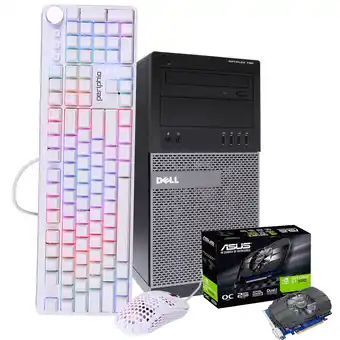 Walmart Dell Gaming PC Tower Desktop Computer, Intel i5, 16GB RAM, 128GB SSD + 500GB HDD, Windows 10, Nvidia GT1030, New Periphio RGB offer