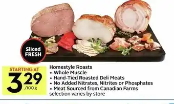 IGA Homestyle Roasts offer