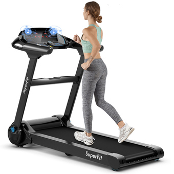 Walmart SuperFit 2.25HP Folding Treadmill Running Machine W/APP Heart Rate offer