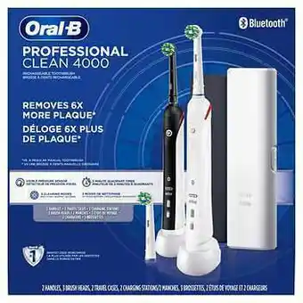 Walmart Oral-B Professional Clean 4000 Rechargeable Toothbrush offer