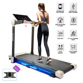 Walmart Melior Home Folding Treadmill for Home or Office with Bluetooth Speaker offer