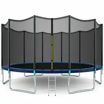 Walmart Gymax 16FT Trampoline Combo Bounce Jump Safety Enclosure Net offer