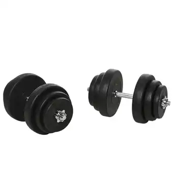 Walmart Soozier Adjustable 2 x 44lbs Weight Dumbbell Set for Weight Fitness Training Exercise Fitness Home Gym Equipment, Black (Pair offer