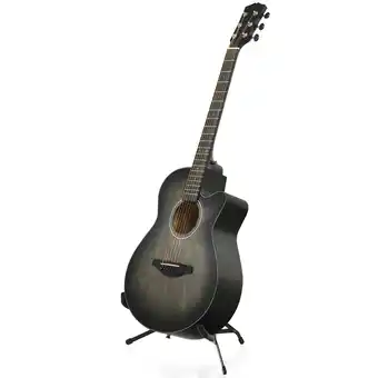 Walmart Gymax 40-inch Full Size Acoustic Guitar Kit 6 String Cutaway Folk Guitar Bundle Black offer