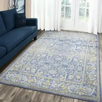 Walmart A2Z Monaco 1993 Floral Traditional Soft Medium Office Area Rug Tapis Carpet (5x7 7x9 8x10) offer