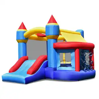 Walmart Gymax Inflatable Bounce House Castle Slide Bouncer Kids Without Blower offer