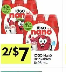 IGA Iögo Nanö Drinkables offer