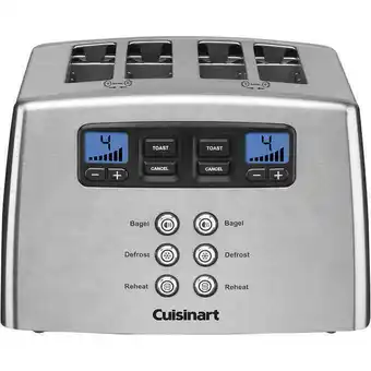 Walmart Cuisinart Touch to Toast Fully Automatic 4-slice Toaster offer