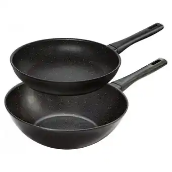 Walmart ZWILLING MARQUINA 2 Piece Aluminum Non - Stick 9.5" Fry Pan and 12" Wok offer