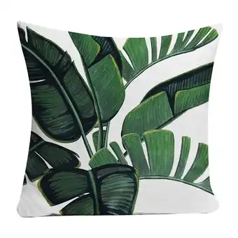 Walmart Rdeghly Linen Tropical Forest Plant Pillowcase Cushion Pad Cover Car Wedding Car Decor , Cushion Cover, Cushion Pad offer