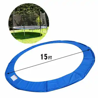 Walmart Gymax Blue 14 FT Round Frame Trampoline Safety Pad Replacement Cover offer