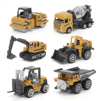 Walmart Cergrey Engineering RC Car, RC Car Set, 1/64 Mini Alloy Truck Engineering RC Car Toys Model Set for Children Gift Home Decora offer