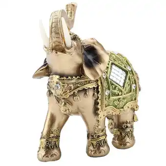 Walmart Domqga Elephant Figurine, Lucky Feng Shui Green Elephant Statue Sculpture Wealth Figurine Gift Home Decoration, Feng Shui Ele offer