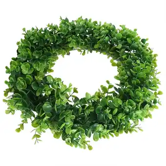 Walmart Spptty 40cm Door Hanging Wall Window Flower Green Leaf Wreath Home Wedding Party Decor, Window Wreath,Wreath offer