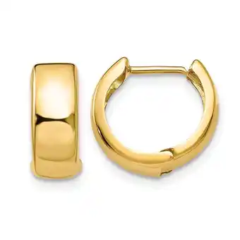 Walmart 14K Yellow Gold Hinged Huggie Hoop Earrings offer