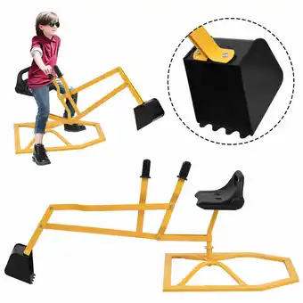 Walmart Gymax Heavy Duty Kid Ride-on Sand Digger Digging Scooper Excavator for Sand Toy offer