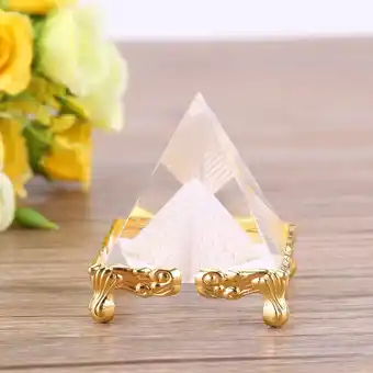 Walmart Domqga Egyptian Pyramid, Pyramid Ornament,Small Egypt Crystal Pyramid Ornament Home Decor Energy Healing Feng Shui Crafts offer