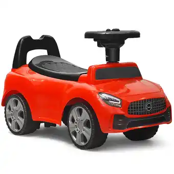 Walmart Costway Foot-to-Floor Kids Ride-On Push Car Toddler Sliding Car w/ Horn and Music Red offer