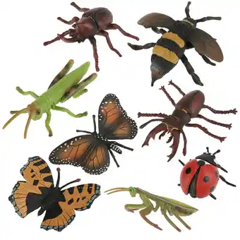 Walmart Greensen 8Pcs/set Plastic 3D Insect Model Kit Baby Children Educational Toys Photography Props,Insect Toy, Insect Models offer