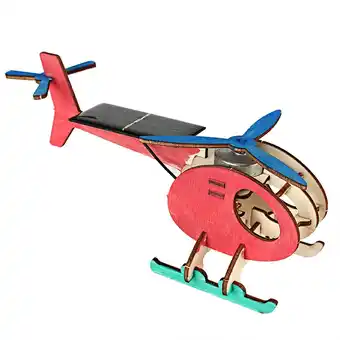 Walmart Qiilu Wooden DIY Model Solar Energy Aircraft Educational Toy Crafts DIY Model Wonderful Kid Gift offer