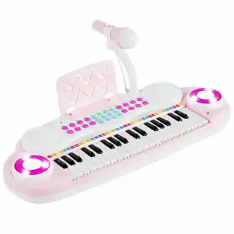 Walmart Gymax 37 Keys Kids Toy Electronic Organ Portable Piano Keyboard w/ Microphone offer