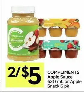IGA Compliments Apple Sauce offer