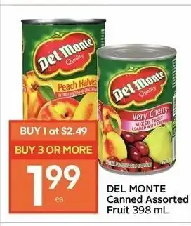 IGA Del Monte Canned Assorted Fruit offer