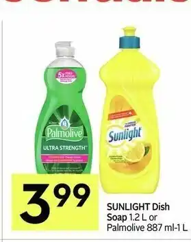 IGA Sunlight Dish Soap offer