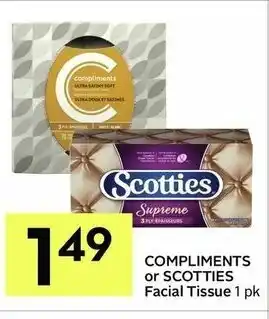 IGA Compliments or Scotties Facial Tissue offer