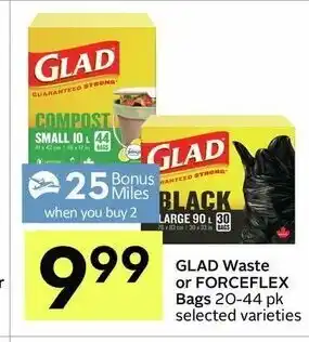 IGA Glad Waste or Forceflex Bags offer