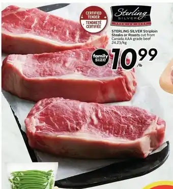 Sobeys Sterling Silver Striploin Steaks or Roasts offer